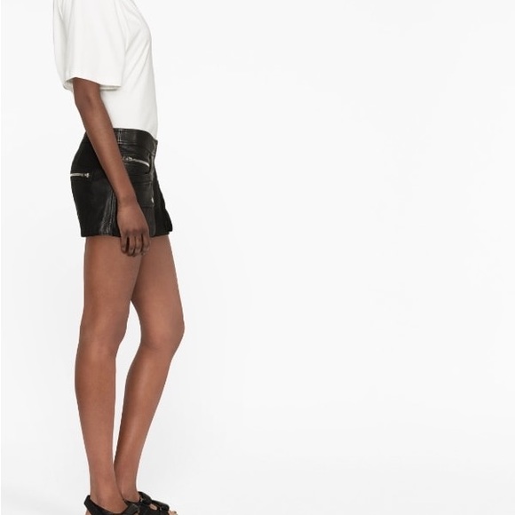 💯Brand new ISABEL MARANT zip-up leather shorts - Picture 3 of 8